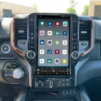 Autoradio multimédia Android à écran vertical de 13,6 pouces avec GPS, processeur octa-core, aide au recul et amplificateur pour Dodge RAM 2019-2021