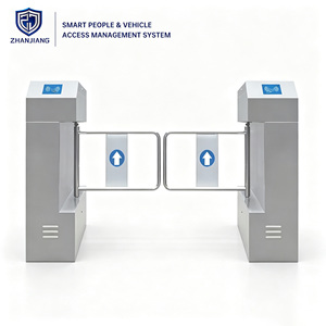 ระบบควบคุมการเข้าออกประตูคู่แบบความเร็วสูง จานเจียง พร้อมระบบจดจำใบหน้า RFID บาร์โค้ด หนังสือเดินทาง สำหรับสนามบิน รถไฟใต้ดิน - Product Image 1