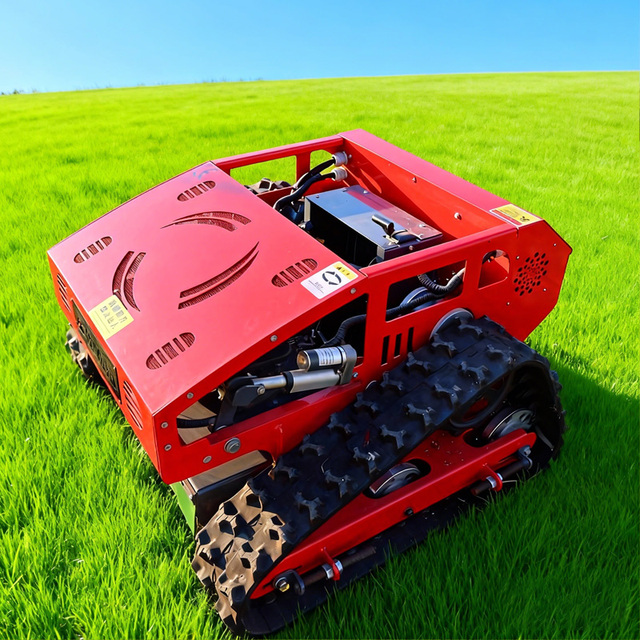 Automatic Lawn Tractor All Terrain Remote Control Mower Crawler Self Propelled 500mm Cutting Width Mowing Robot