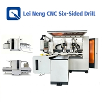 Centre d'usinage CNC six axes pour perçage et fraisage, avec moteur et système de contrôle domestique 3D, pour la fabrication d'armoires en bois, compatible conteneur, exportation mondiale