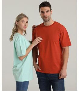 Heavy Weight Design Your Own Logo Custom 240Grams 100% Cotton <b>T</b>-Shirt Round Neck Drop Shoulder Oversized <b>T</b> Shirts for Men - Product Image 2