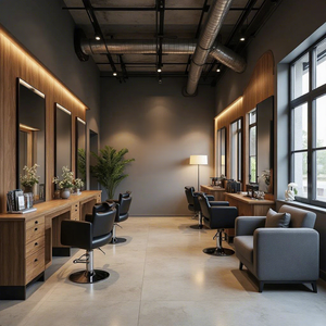 Paquete de Diseño Interior de Muebles de Salón de Belleza Ecológicos, Duraderos y de Lujo |   Mesas y Sillas de Manicura Personalizadas, Salón de Belleza Llave en Mano - Product Image 4