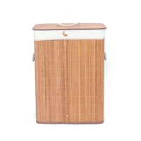 Panier à linge en bambou pliable à haute performance pour le lavage des vêtements