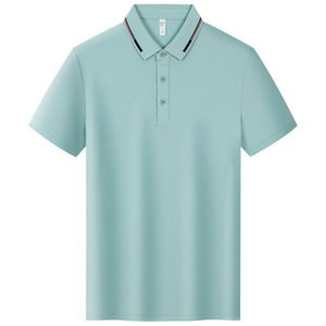 Polo Shirt White Cotton Solid Color Short Sleeve Collared Workwear Daily Wear - Product Image 3