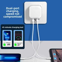 Chargeur rapide transfrontalier double port A+C 35W, norme britannique, fabriqué en Chine, modèle Sx-20250516, tête de charge pliable pour iPhone 817