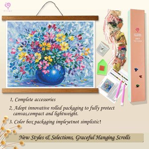 Peinture Diamant 5D sur Toile pour Dropshipping – Banquet de Fleurs Éclatantes – Peinture Diamant Façonnée avec Perles – Peinture Diamant Personnalisée DIY - Product Image 4