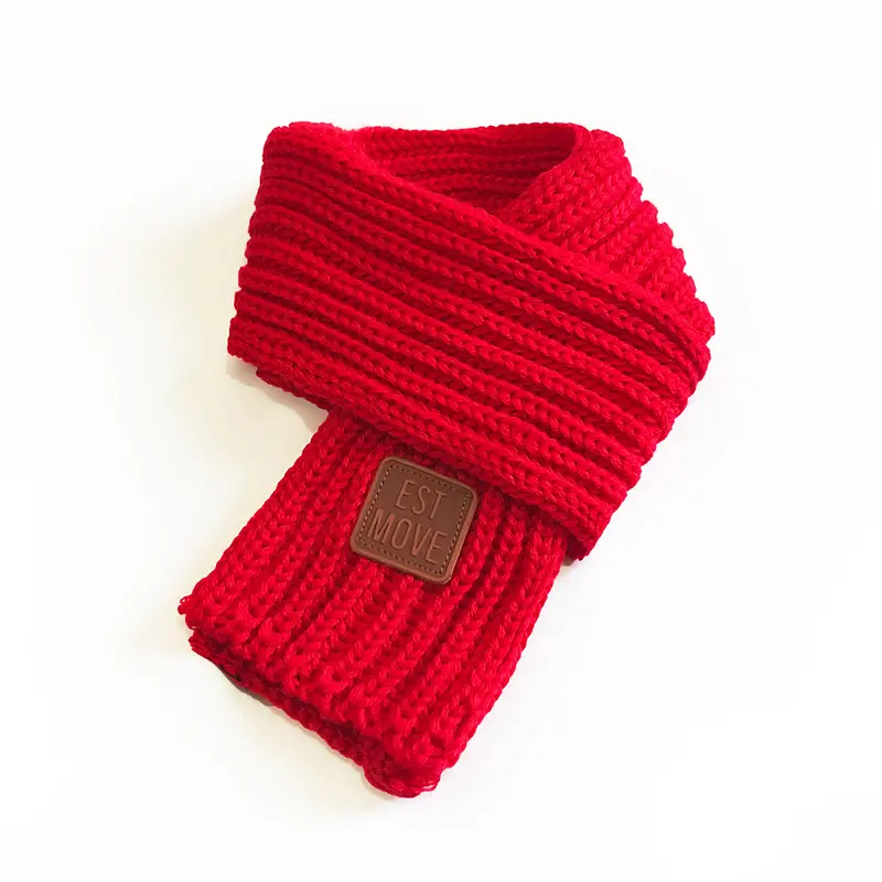 Маленький шарф для взрослых, вязаный шарф 2023 осени и зимы, новый модный простой модный женский короткий кожаный шарф с этикеткой