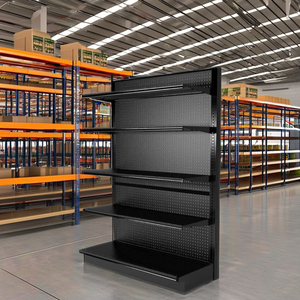 Nhà Máy Giá Đa Lớp Thép Siêu Thị Kệ Chất Lượng Cao Kim Loại Đôi Duy Nhất Hai Mặt Cố Định Quay Sử Dụng Gondola Kệ - Product Image 4