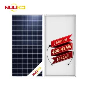 Venta al por mayor de alta calidad pv panel solar de 400W 405W 410W 415W 420W 425w panel solar módulo