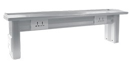 Two People Dental Lab Bench 850mm Dental Laboratory Work Benches With Suction