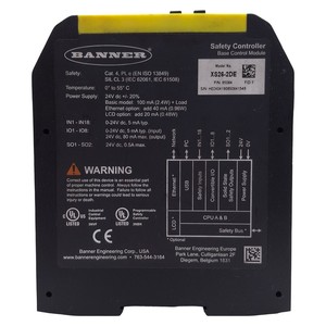 XS26-2DE แบนเนอร์ที่ขยายตัวได้ควบคุมความปลอดภัย, อีเธอร์เน็ตที่เปิดใช้งาน, 24VDC, 2x ใช้ ossd - Product Image 5