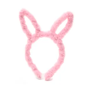 थोक कस्टम ईस्टर को व्यक्तिगत रूप से फुजी खरगोश के कान बालों के सामान और लड़कियों के लिए दैनिक त्योहार बालों के रूप में