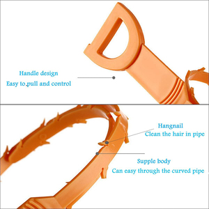 Herramienta de filtro de alcantarillado de pelo, <span class=keywords><strong>limpiador</strong></span> de serpiente de drenaje - Product Image 3