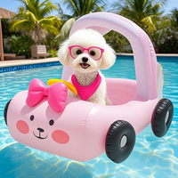 JXANRY Gilet de sauvetage gonflable écologique Jouet de natation pour chien de compagnie pour Teddy Pomeranian Bichon Bulldog Petits chiens Jeu d'eau d'été