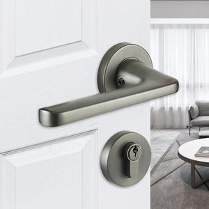 Cao Cấp Thiết Kế Hiện Đại Satin Thép Không Gỉ Đòn Bẩy Xử Lý Chống Gỉ Cho Nội Thất Ổ Khóa Cửa Cho Phòng Ngủ Nhà Căn Hộ Khách Sạn - Product Image 1