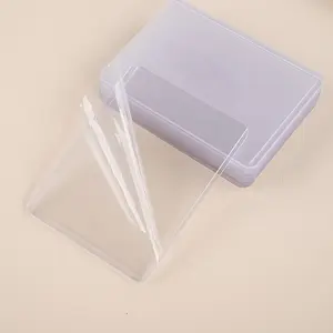 Custom 3x4in 35PT Clear Transparent PVC Plastic Rigid TopLoaders Sports Game Trading Card Holder Toploader Protective Film