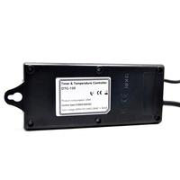 Termostato Digital DTC-120 de RINGDER, 230V/110V, 0-50°C, con Función Día/Noche y Regulación de Intensidad para Reptiles, con Enchufe EU/UK/AU/US, Controlador de Temperatura