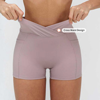 Shorts de yoga taille haute de qualité supérieure, neufs, couleur unie, séchage rapide, anti-transpiration, extensibles dans quatre directions, légers, pour course à pied et cyclisme en extérieur