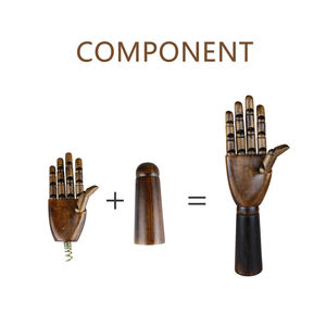 หุ่นไม้สำหรับมือขวาของผู้หญิงสไตล์วินเทจ - Product Image 2