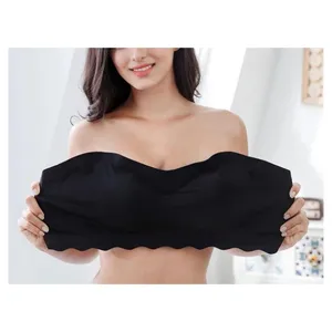Strapless Comfort Wireless Bra with Slip Silicone Bandeau Bralette Tube Top  : : Clothing, Shoes & Accessories