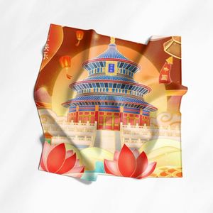 Pañuelos de Seda para Mujer, Elegantes Pañuelos de Seda para la Cabeza, Impresión Personalizada de Pañuelos de Seda, Servicio OEM para Pedidos al por Mayor y en Grandes Cantidades, Envío Rápido - Product Image 4