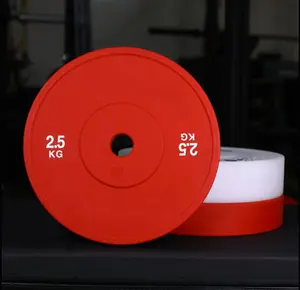 Hete Verkoop Rond Design Merk Internationaal Gewicht Nieuw Gewichtheffen Pe Plastic Techniek Bumperplaten 2.5Kg & 5Kg