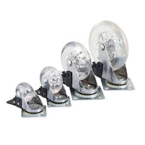 Ruedas Giratorias de PU Transparentes de Alta Calidad con Freno para Muebles de Cocina y Sala de Estar - Product Image 5