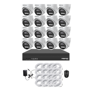 4CH 4k 8MP POE NVR Hệ thống 4 cái 8MP ai thông minh ánh sáng kép Microphone PoE IP Ngoài Trời CCTV Dome máy ảnh Kit - Product Image 4