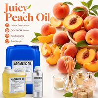 Huile Essentielle de Pêche Juteuse en Gros, Huile Parfumée Fruitée, Arôme Sucré de Fruit pour Parfumer, l'Aromathérapie et la Fabrication de Bougies