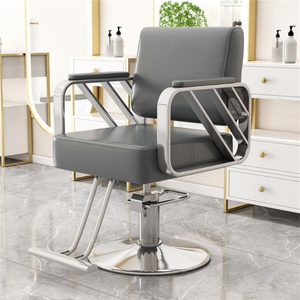 Silla de peluquería giratoria de hierro de alta calidad para salón de belleza, corte de Metal, teñido y planchado, elevador para uso en taller - Product Image 3