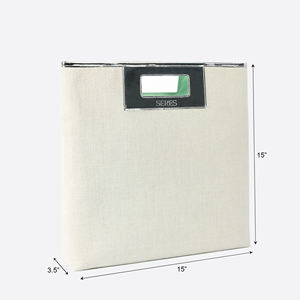 Sac fourre-tout décontracté structuré et durable pour le shopping, sac de rangement quotidien minimaliste, trousse de toilette, cadeau promotionnel - Product Image 2