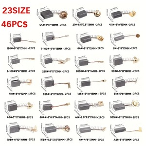แปรงคาร์บอน 46 ชิ้น 23 ขนาด สำหรับสว่านกระแทก เลื่อยวงเดือน เครื่องเจียร์มุม อะไหล่ทดแทน - Product Image 1