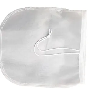 Food grade nylon filter bag, drawstring storage bag, fine mesh liquid filter bag