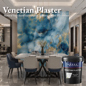 Estuco Veneciano de Estilo Palaciego Opulento, Estuco con Efecto Mármol Veneciano para Paredes de Grandes Salones de Baile y Pisos de Recepciones de Gala - Product Image 1