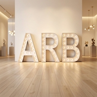 Lettres LED géantes personnalisées Zhilin en gros, lettres géantes DIY pour la décoration de magasins, de maisons et de voitures, IP65 avec CE RoHS