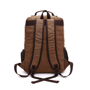 estudiante Universidad bolsas Mochila <span class=keywords><strong>De</strong></span> La computadora <span class=keywords><strong>de</strong></span> la escuela secundaria hombres viaje vintage <span class=keywords><strong>de</strong></span> lona mochilas - Product Image 4