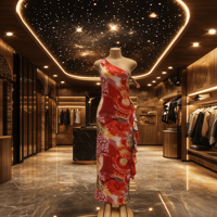 Robes d'été sexy sans manches tie-dye pour femmes, en fibre de polyester, style moulant, vente en gros à prix réduit