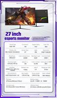 Oem Logo Livraison gratuite Moniteurs de jeu 144Hz 170Hz 240Hz 540Hz 4K 2K 24 pouces 27 pouces 34 pouces IPS Moniteur de jeu incurvé à écran plat