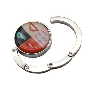 Porte-monnaie de table portable en gros <span class=keywords><strong>crochet</strong></span> pour sac cintre <span class=keywords><strong>autocollant</strong></span> époxy design votre logo - Product Image 1