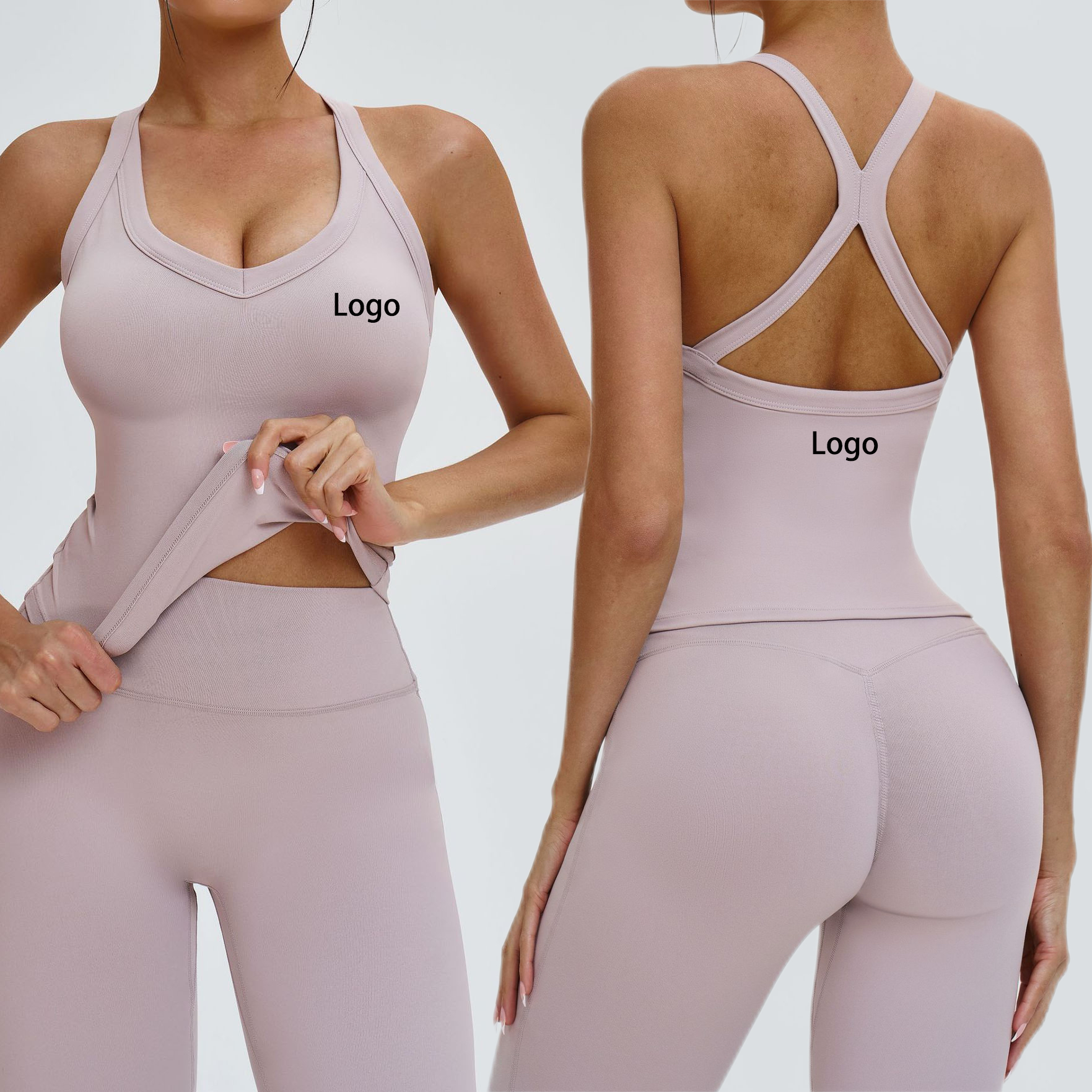 Newest Cross Back V-neck Women Singlets Sleeveless Shockproof High Stretch Impact Yoga Vest Nude Quick-drying Breathable Top