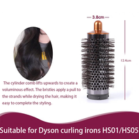 Grande brosse ronde améliorée pour Dyson Air Wrap Jumbo plus grande brosse ronde ovale volumisante pour accessoires Dyson Airwrap