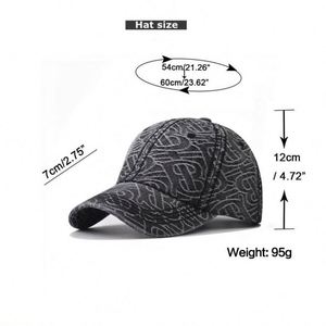 Gorra de Béisbol de Mezclilla Lavada con Diseño de Diamantes para Hombre y Mujer, Nueva Colección 2024, de Alta Calidad e Impermeable - Product Image 2