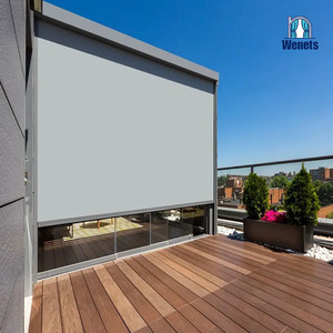Pare-soleil coupe-vent/imperméable à l'eau, stores enrouleurs à glissière personnalisés pour terrasse patio - Product Image 4