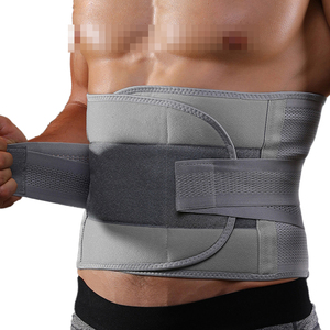 Ceinture de soutien lombaire respirante et réglable à double bande de traction pour le soulagement de la douleur, idéale pour le sport, la protection, le travail au bureau et la protection de la colonne vertébrale. - Product Image 1