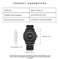 Nuevo Reloj Dom con Correa Magnética, Relojes de Cuero Impermeables para Hombre, Puntero Deslizante, Fuerza Magnética, Reloj de Pulsera de Lujo para Hombre