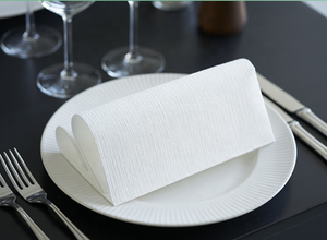 Nhà sản xuất bán giá tốt nhất <span class=keywords><strong>3ply</strong></span> cho nhà hàng dùng một lần khăn ăn trắng đồng bằng giấy khăn ăn - Product Image 5