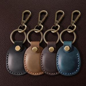 Étui porte-clés anti-chute en <span class=keywords><strong>cuir</strong></span> pleine fleur véritable avec logo personnalisé, résistant aux rayures, pour traceur GPS et localisateur de clés - Product Image 3