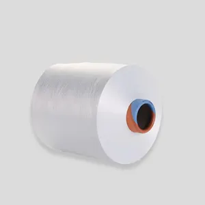 100% Recycled Polyester DTY High Intermingled Yarn 75D/36F White Color Knitting And Weaving High Tenacity Filament Yarn"