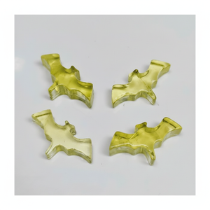 Quartz citron naturel sculpté à la main en forme de chauve-souris sculptures Quartz citron pierres précieuses en vrac Briolette Figurines breloques pour la fabrication de bijoux - Product Image 1