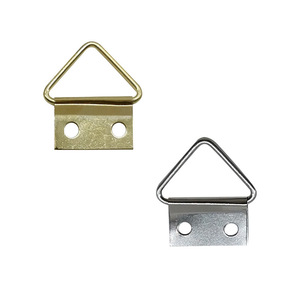 Gold Horizontal Two Hole Triangular Hanging Bracket For Photo <b>Frame</b> Wall <b>Mounting</b> Stainless Steel Hardware - Product Image 3